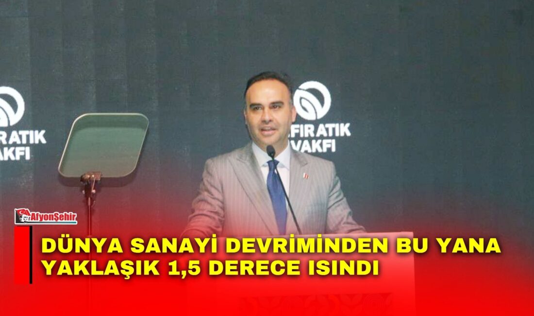 Sanayi devriminden itibaren yaklaşık 1,5 derece ısınan yerkürenin bugün alarm