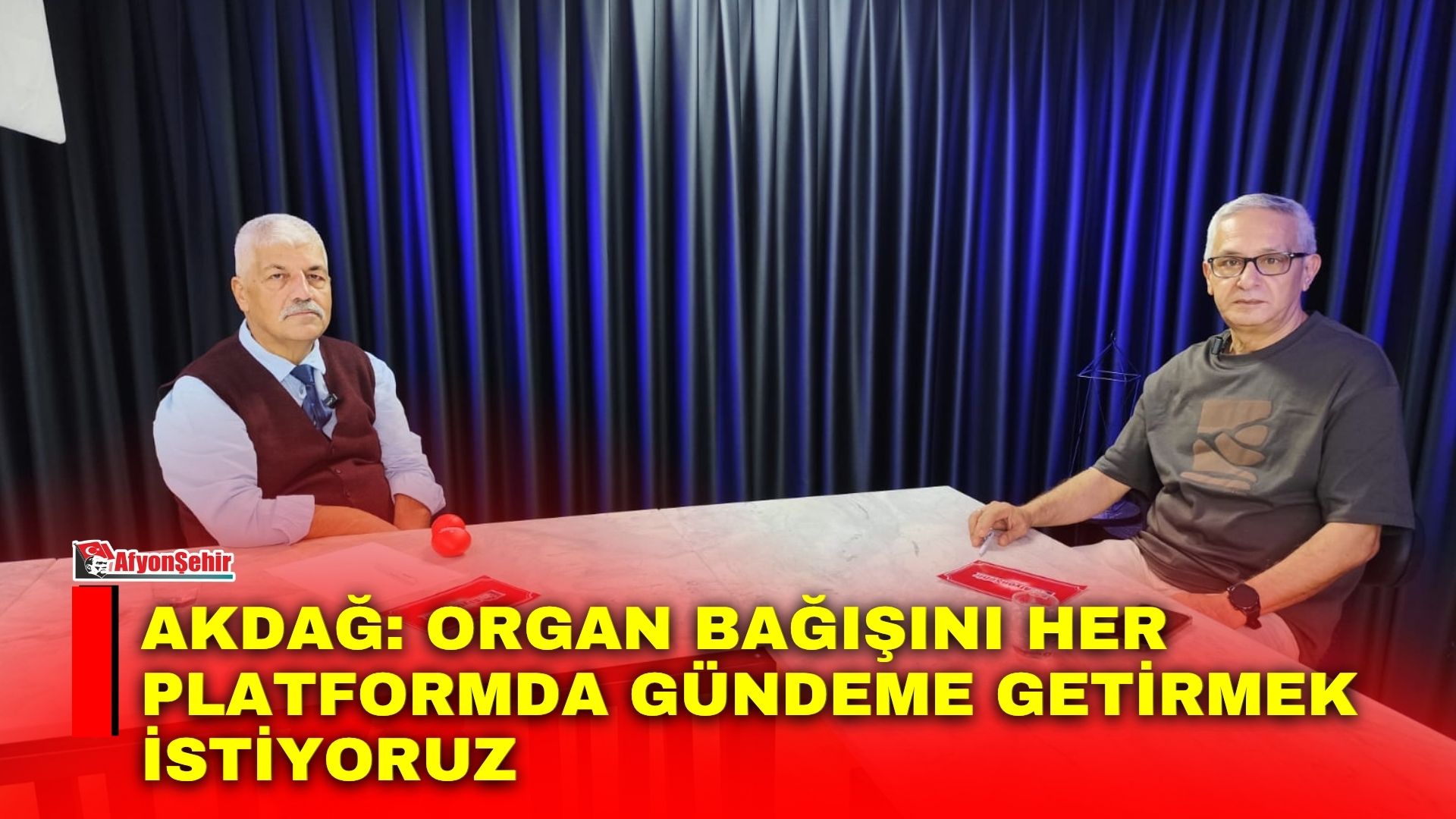 Afyonşehir’de Kemal Baykara ile Gündem Raporu programının konuğu olan Afyonkarahisar