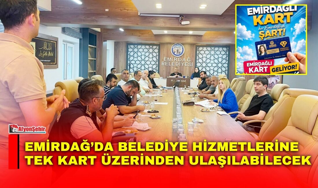 Emirdağ Belediyesi'nin vatandaşlara daha hızlı, kolay ve avantajlı hizmet sunmak
