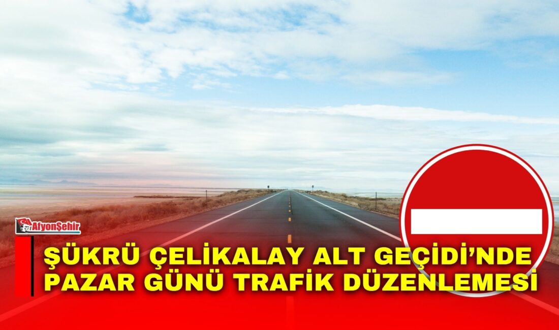 Afyonkarahisar Belediyesi, Şükrü Çelikalay Alt Geçidi’nde yapılacak orta refüj yenileme
