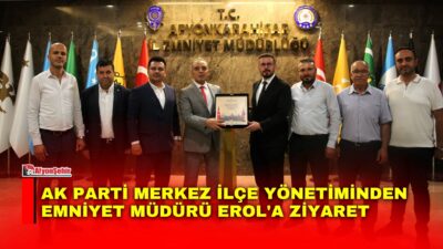 AK Parti Afyonkarahisar Merkez İlçe Başkanı Halit Özdemir ve beraberindeki