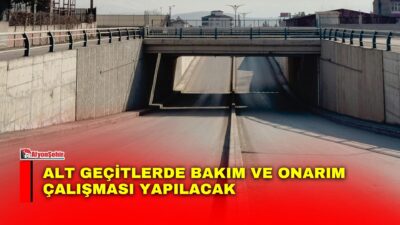 Afyonkarahisar Belediyesi, 22 Ağustos Cumartesi günü bazı alt geçitlerde elektrik