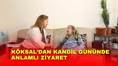 Afyonkarahisar Belediye Başkanı Burcu Köksal, kandil dolayısıyla büyüklerini ziyaret ederek
