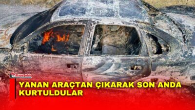 Afyonkarahisar’da seyir halindeyken motoru alev alan otomobil kullanılamaz hale gelirken,