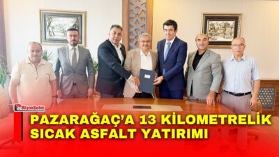 Afyonkarahisar’da ilçelerin ulaşım altyapısını güçlendirmeye yönelik çalışmalar kapsamında Pazarağaç’a 13