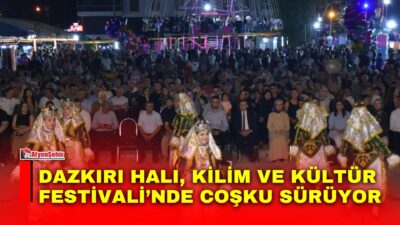 Afyonkarahisar’ın Dazkırı ilçesinde düzenlenen Halı, Kilim ve Kültür Festivali, birbirinden