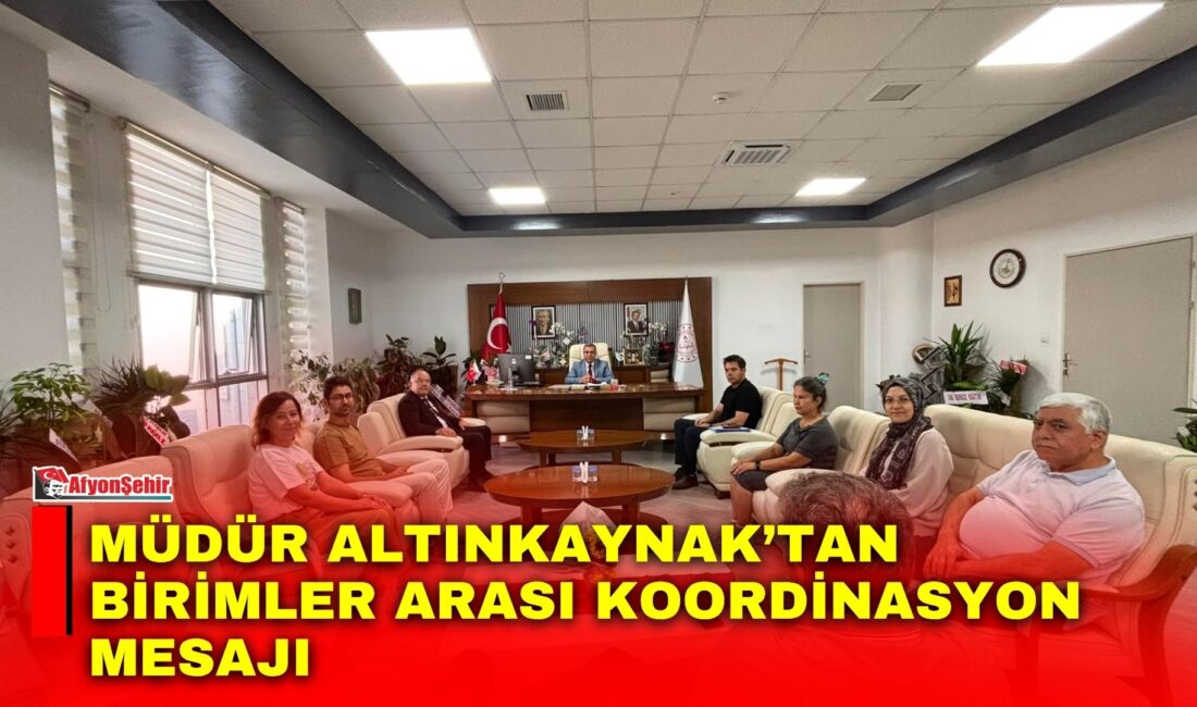 Afyonkarahisar İl Milli Eğitim Müdürü İsmail Altınkaynak, müdürlük bünyesindeki birim