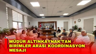 Afyonkarahisar İl Milli Eğitim Müdürü İsmail Altınkaynak, müdürlük bünyesindeki birim