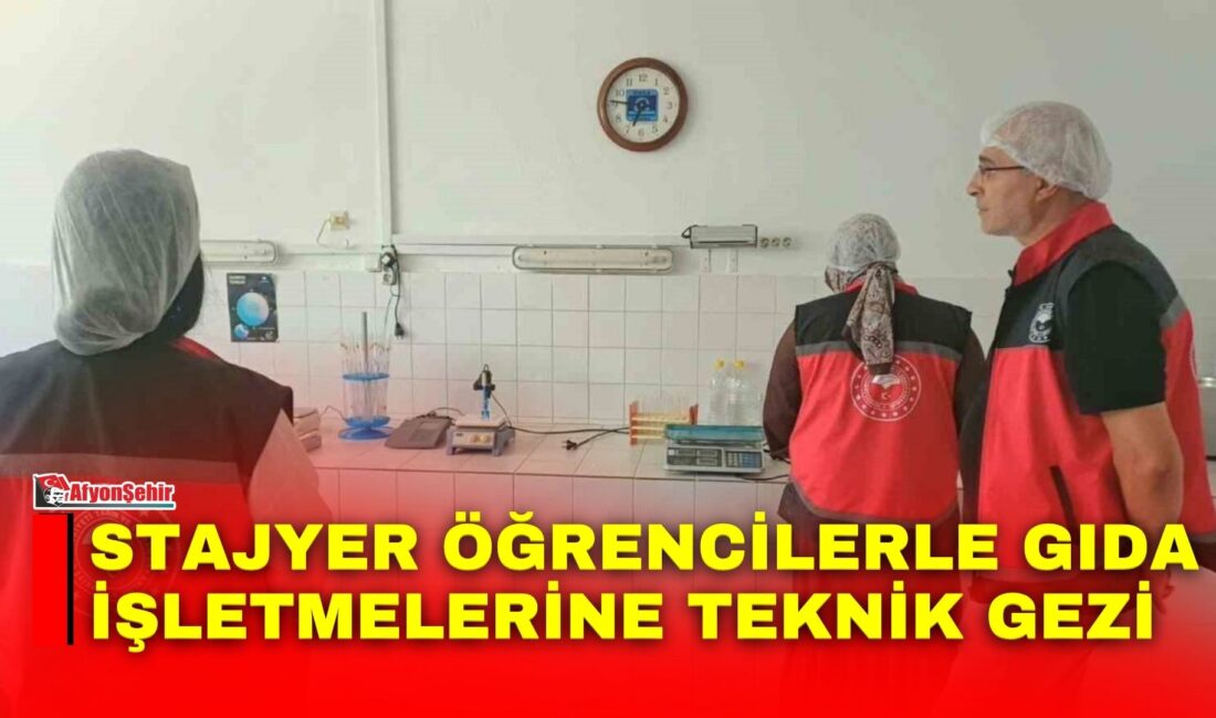 Afyonkarahisar İl Tarım ve Orman Müdürlüğü bünyesinde staj eğitimlerine devam