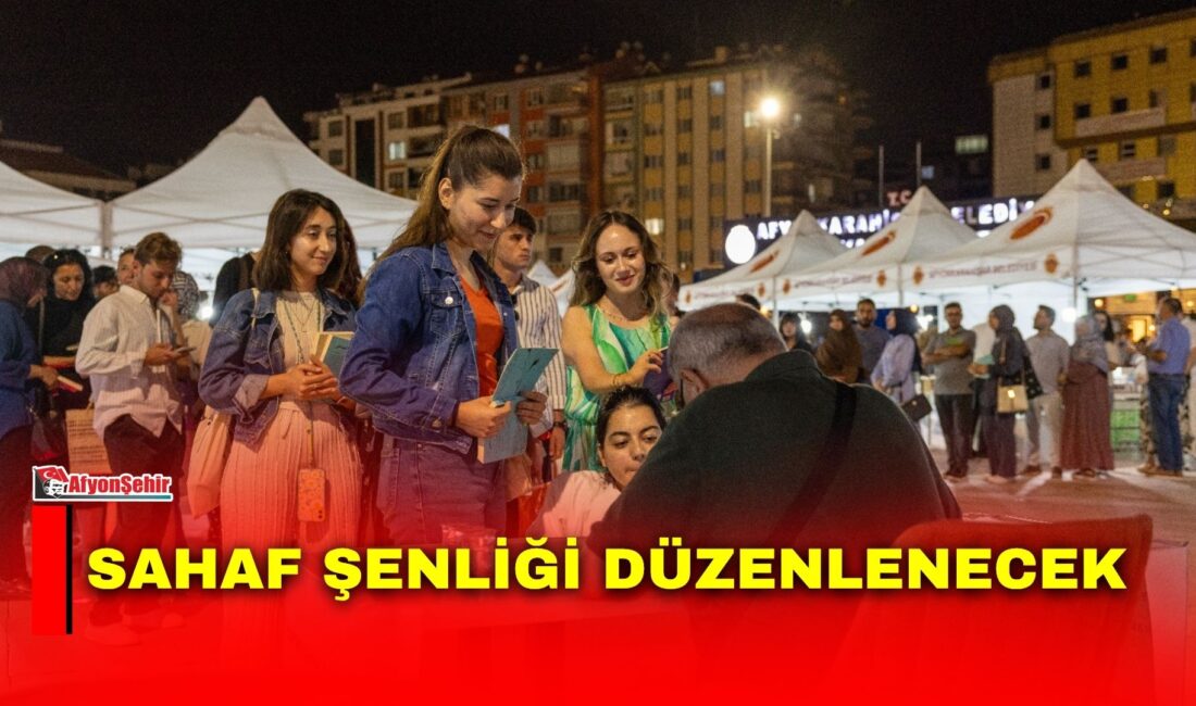 Sahaf Şenliği düzenlenecek Afyonkarahisar Belediye Meclisi'nin ağustos ayı toplantısında görüşülen gündem maddeleri arasında,