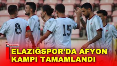 Elazığspor’da 27 Temmuz’da Afyon’da başlayan kamp sona erdi. Elazığspor’da yeni