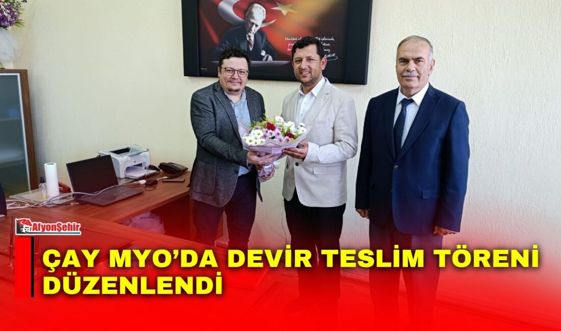 Afyon Kocatepe Üniversitesi (AKÜ) Çay Meslek Yüksekokulunda (MYO) düzenlenen tören