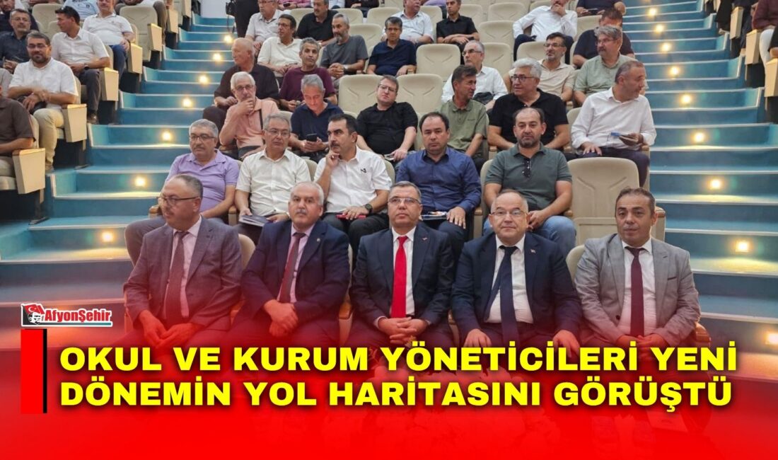 Afyonkarahisar İl Milli Eğitim Müdürü İsmail Altınkaynak başkanlığında, Eğitim Müfettişleri