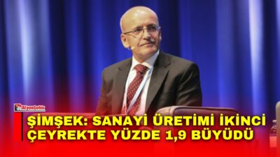 Hazine ve Maliye Bakanı Mehmet Şimşek, sanayi üretiminin küresel koşullara