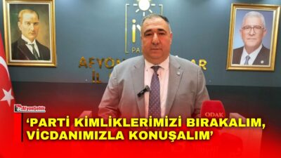 İYİ Parti Afyonkarahisar İl Başkanı Muhammet Mısırlıoğlu, haftalık basın toplantısında