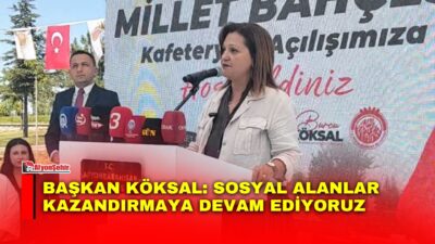 Afyonkarahisar Belediye Başkanı Burcu Köksal, Bülent Ecevit Parkı Millet Bahçesi’nde