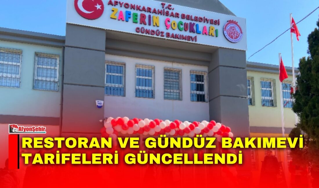 Afyonkarahisar Belediye Meclisi'nde alınan kararla, belediyeye bağlı Zafer Restoran ile