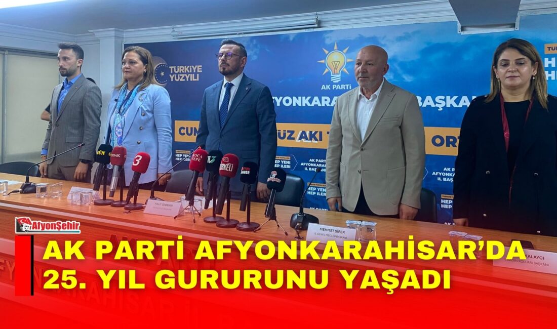 AK Parti’nin kuruluşunun 25. yıl dönümü dolayısıyla Afyonkarahisar’da “Milletimizle Çeyrek