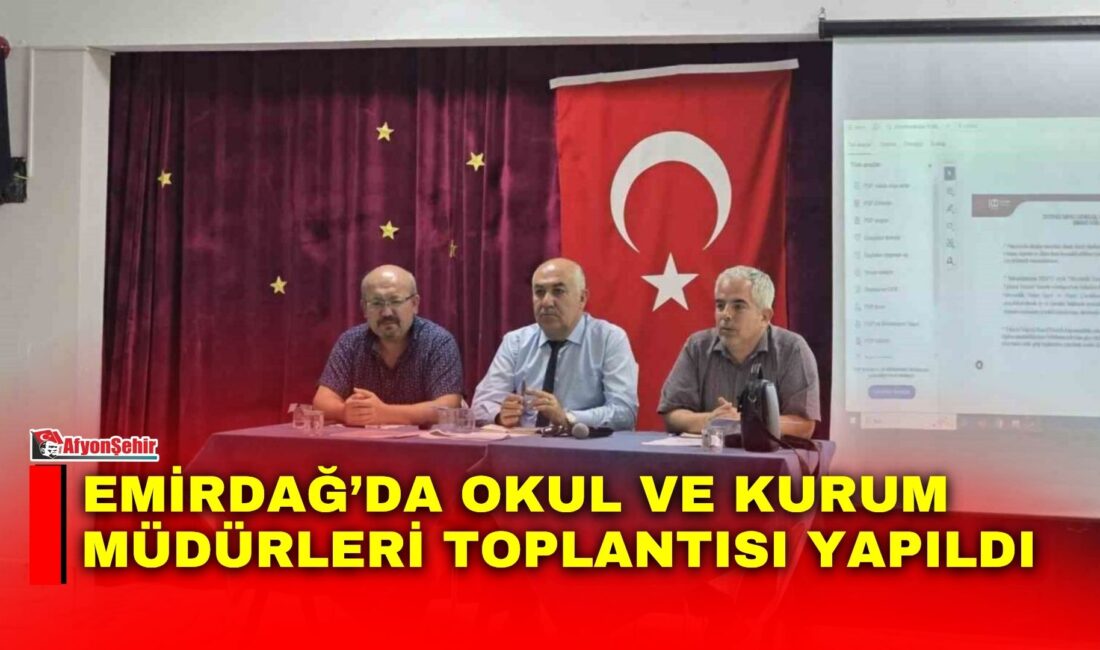 Afyonkarahisar’ın Emirdağ ilçesinde yeni eğitim ve öğretim yılına yönelik hazırlıkların