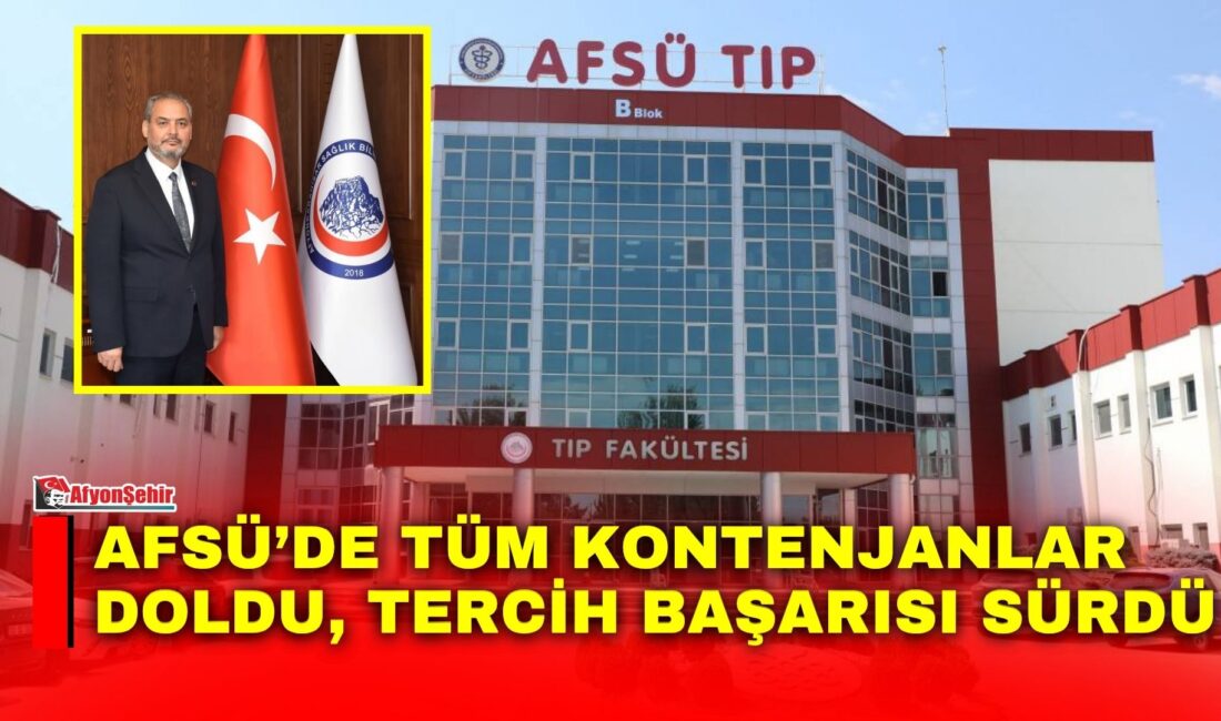 Afyonkarahisar Sağlık Bilimleri Üniversitesi (AFSÜ), 2026-YKS yerleştirme sonuçlarına göre lisans