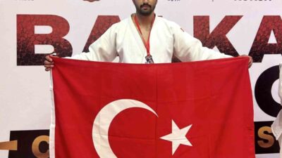 Yunusemre Belediyespor’un milli judocusu Enes Pınar, Arnavutluk’ta düzenlenen Büyükler Balkan