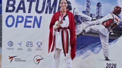 Aliağa Gençlik Merkezi Spor Kulübü sporcusu Merve Nisa Mızrak, Gürcistan’da