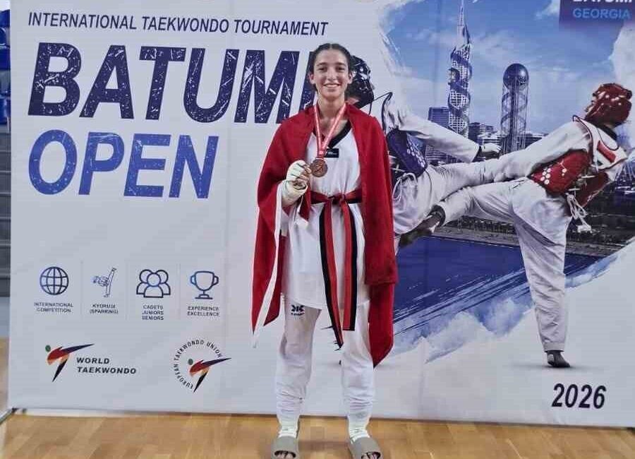 Aliağa Gençlik Merkezi Spor Kulübü sporcusu Merve Nisa Mızrak, Gürcistan’da