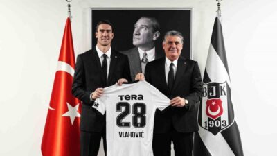 Beşiktaş’ın kadrosuna kattığı golcü futbolcu Dusan Vlahovic siyah-beyazlıların tarihindeki 204.