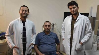 Bitlis’te gözyaşı kanalında daralma şikayetiyle hastaneye başvuran 44 yaşındaki Osman