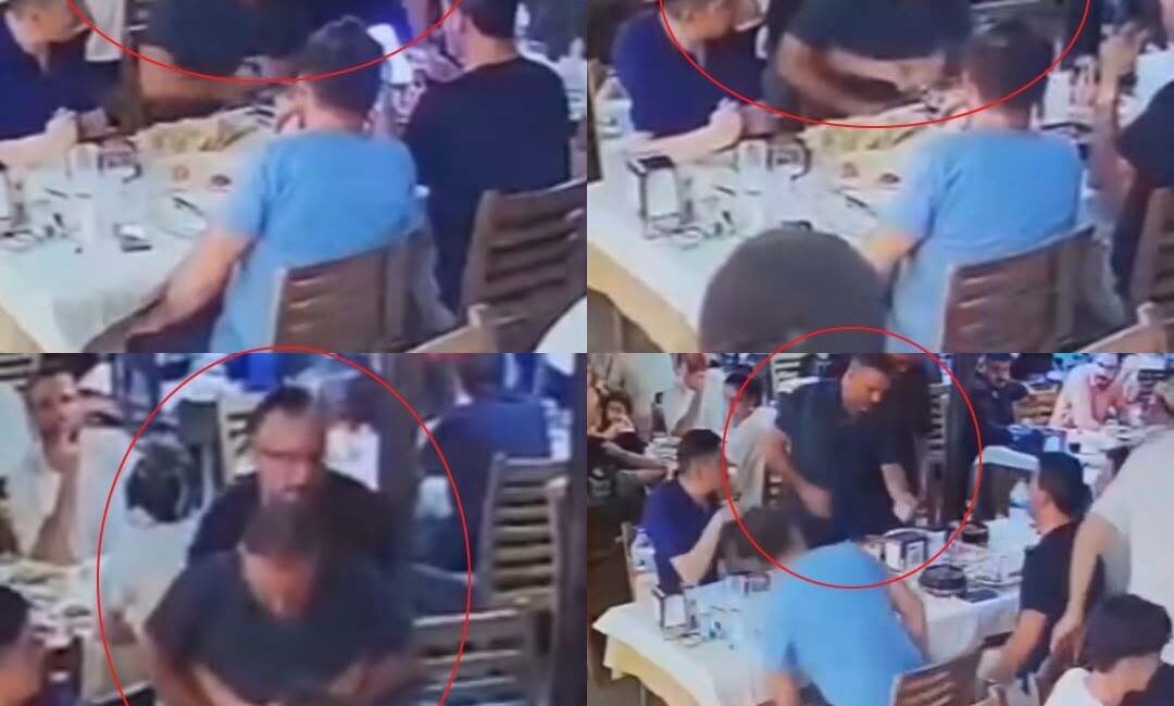 Mersin’de restoranda yemek yerken soluk borusuna lokma kaçan vatandaş, arkadaşının