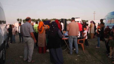 Samsun’un Çarşamba ilçesinde mevsimlik tarım işçilerine yönelik düzenlenen sağlık taramasında