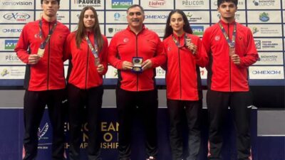 Avrupa Gençler Badminton Şampiyonası’nda mücadele eden Genç Milli Takım, organizasyon