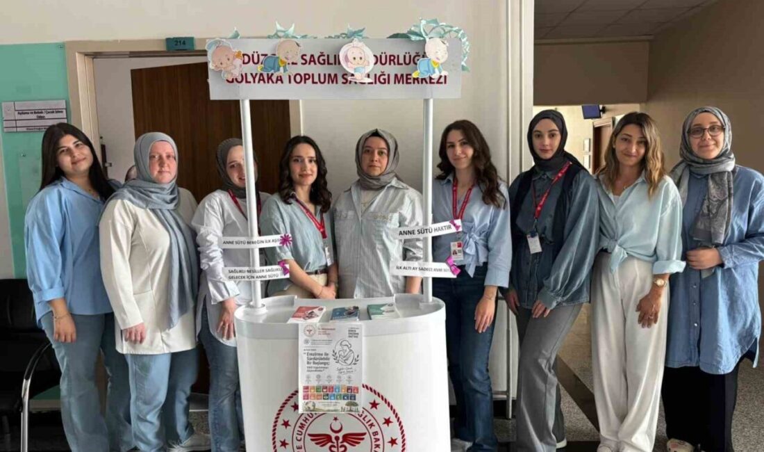 Düzce’nin Gölyaka ilçesinde, anne sütünün önemine dikkat çekmek ve emzirmeyi