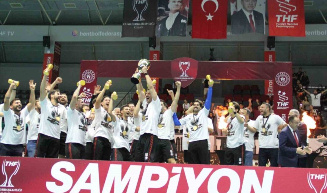 Hentbol Cumhurbaşkanlığı Kupası finalinde Beşiktaş, Nilüfer Belediyespor’u 38-32 mağlup ederek