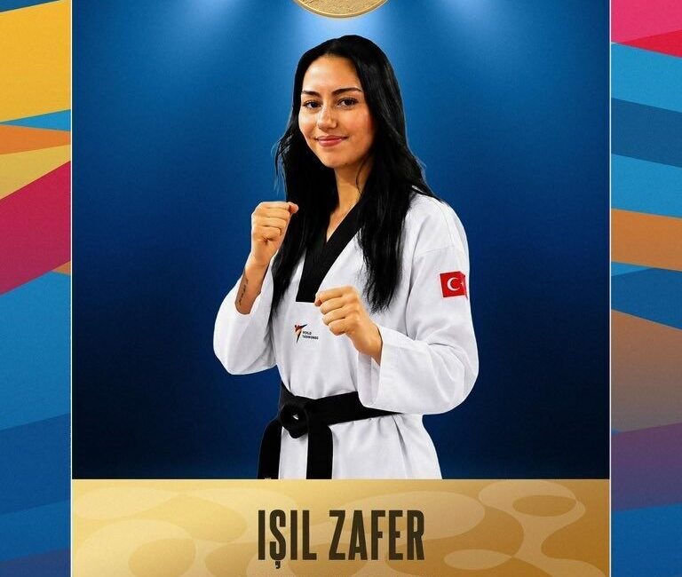 Işıl Zafer, Akdeniz Oyunları şampiyonu Milli taekwondocu Işıl Zafer, 2026 Akdeniz Oyunları’nda altın madalya kazandı.