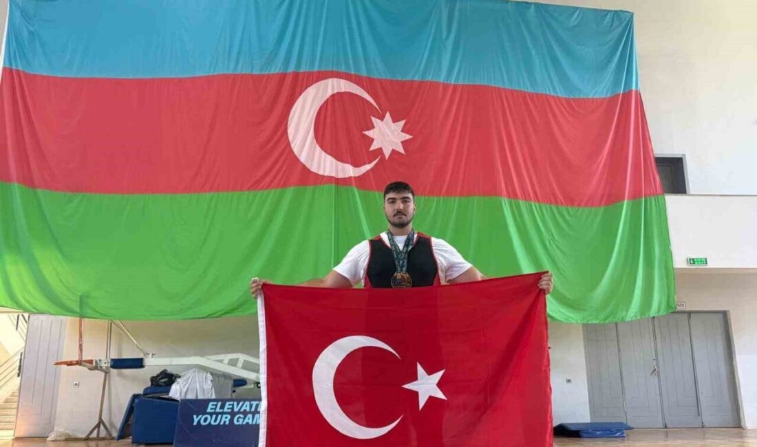 İzmir’de genç sporcu Aras Nal, Azerbaycan’da düzenlenen uluslararası güç sporları