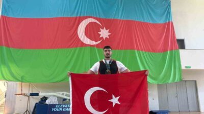 İzmir’de genç sporcu Aras Nal, Azerbaycan’da düzenlenen uluslararası güç sporları