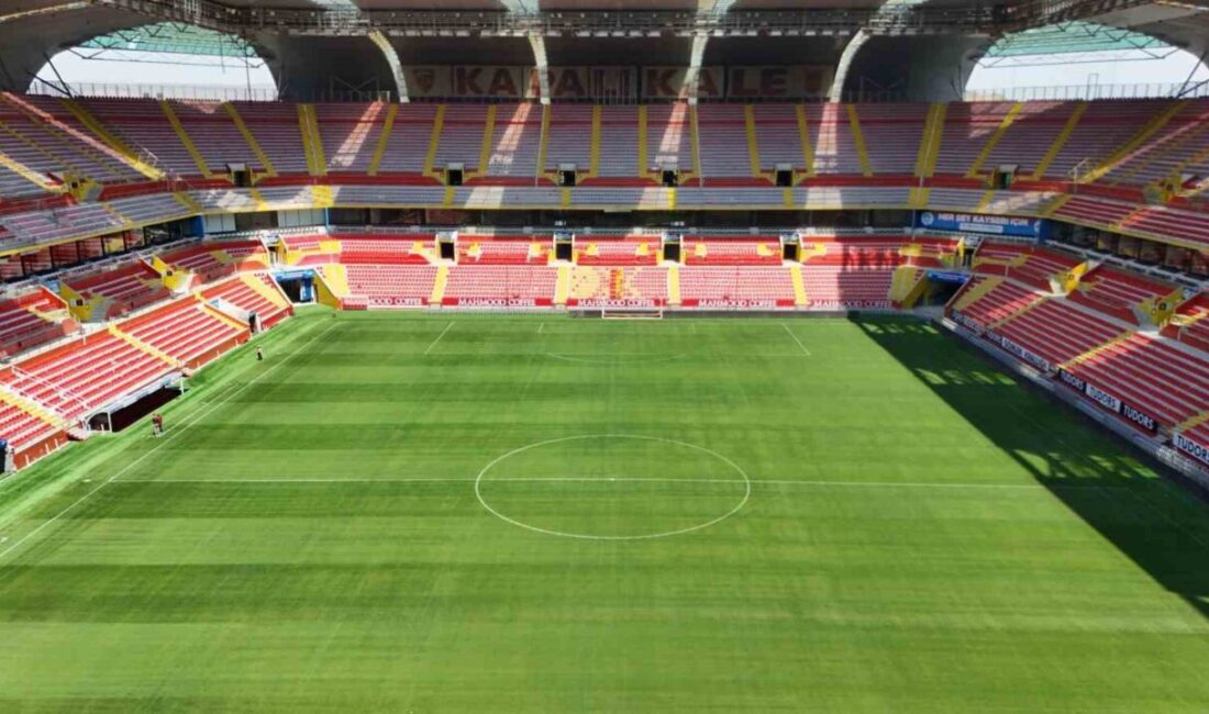 Kayserispor’a ev sahipliği yapan 32 bin seyirci kapasiteli Kayseri Büyükşehir
