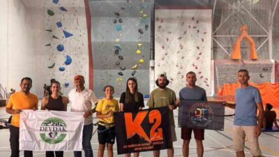 Türkiye Dağcılık Federasyonu’nun Nevşehir’de düzenlediği Spor Tırmanış Temel Eğitimi’ne katılan