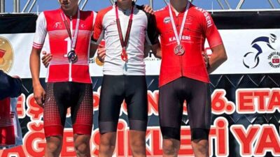Sakarya ve Kahramanmaraş’ta düzenlenen bisiklet yarışlarında Kayserili sporcular önemli dereceler