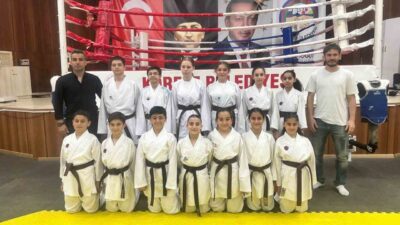 Körfez’de belediye bünyesinde açılan yaz spor okullarında farklı yaş gruplarından