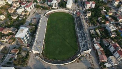 Osmaniye’de yenileme çalışmaları devam eden 7 Ocak Stadyumu’nda fiziki gerçekleşme