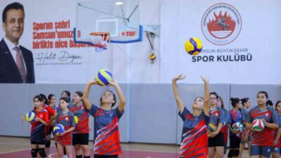 Samsun Büyükşehir Belediyesi’nin çocukların ve gençlerin spora yönlendirilmesi ve sağlıklı