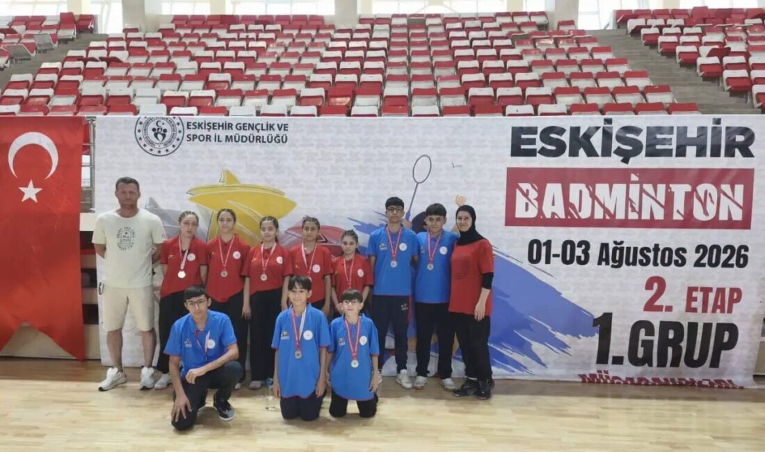 Eskişehir’de düzenlenen Anadolu Yıldızlar Ligi Badminton 2. Etap 1. Grup