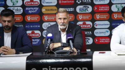 Samsunspor Teknik Direktörü Thorsten Fink, Çaykur Rizespor maçının ardından, “Belki