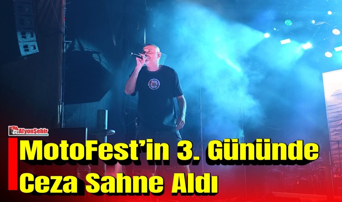 Afyonkarahisar’da bu yıl 9’uncusu düzenlenen MotoFest’in üçüncü günü, müzik ve