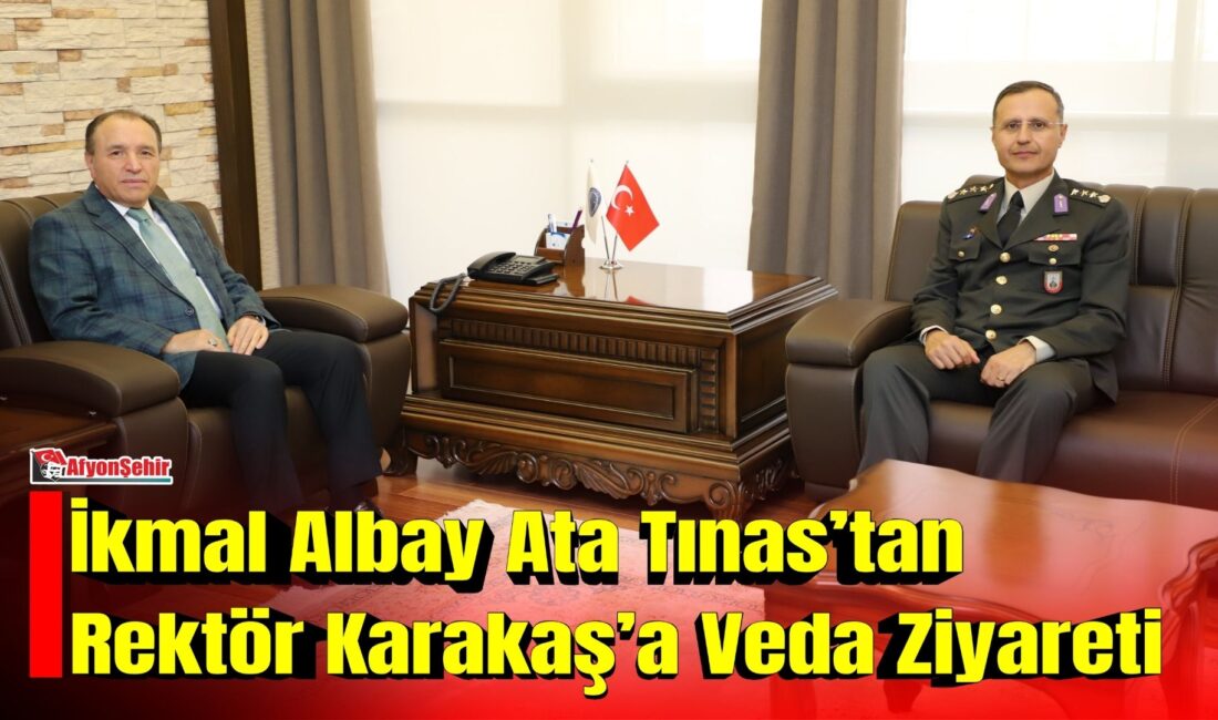 Kara Kuvvetleri Lojistik Komutanlığına atanan İkmal Albay Ata Tınas, Afyonkarahisar