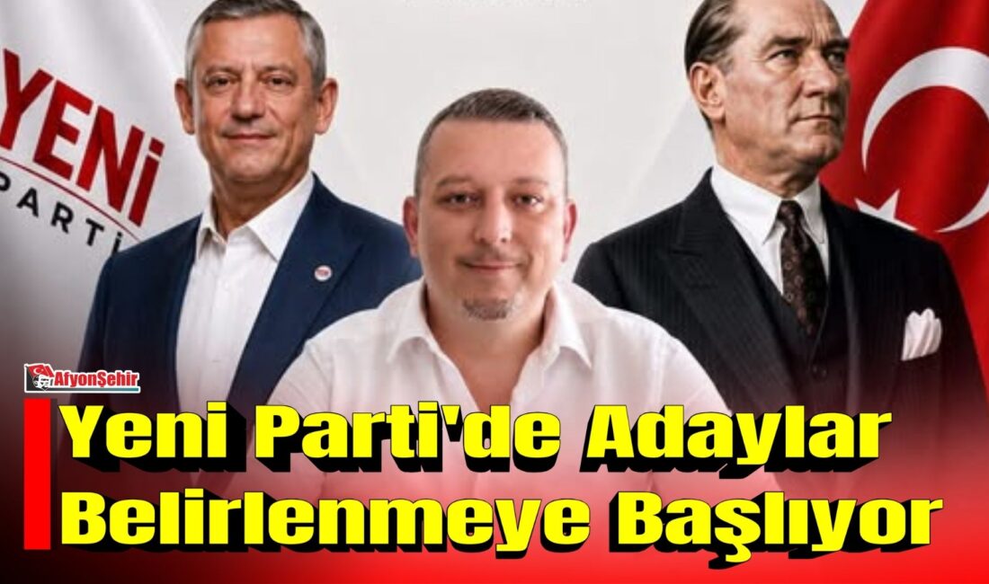 Yeni Parti Afyonkarahisar Merkez İlçe Başkan Adayı Melih Şallı, adaylığını