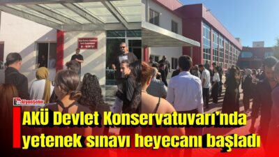 Afyon Kocatepe Üniversitesi (AKÜ) Devlet Konservatuvarı’nda özel yetenek sınavları başladı.