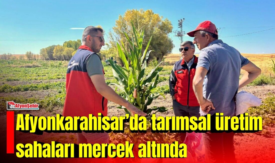 Afyonkarahisar Tarım ve Orman İl Müdürlüğü ekipleri, tarımsal üretimin sürdürülebilirliğini